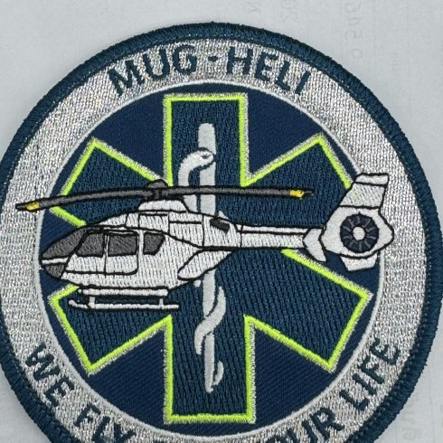 IMDH vzw - Badge Petrol Fluo
